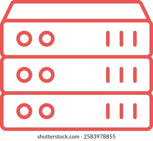 Server vector icon. Can be used for printing, mobile and web applications.