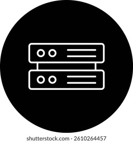 Server vector icon. Can be used for printing, mobile and web applications.