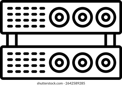 Server vector icon. Can be used for printing, mobile and web applications.
