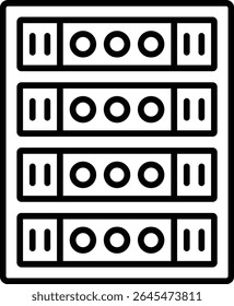 Server vector icon. Can be used for printing, mobile and web applications.