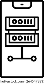 Server vector icon. Can be used for printing, mobile and web applications.