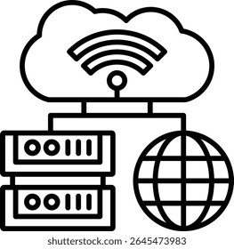 Server vector icon. Can be used for printing, mobile and web applications.