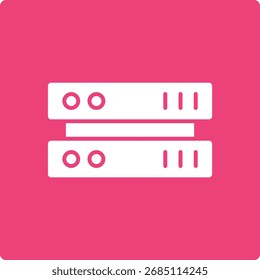 Ícone de vetor do servidor. Pode ser usado para impressão, aplicativos móveis e da Web.