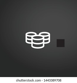 Server vector icon. Server concept stroke symbol design. Thin graphic elements vector illustration, outline pattern for your web site design, logo, UI. EPS 10.
