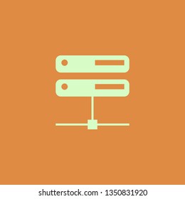 Server vector icon. flat design