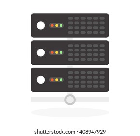 server vector icon flat design