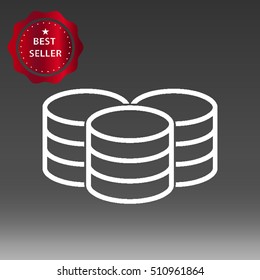 Server Vector Icon Illustration