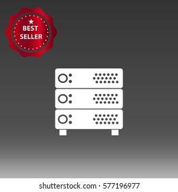  Server Vector Icon Illustration