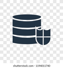 Server vector icon isolated on transparent background, Server transparency logo concept
