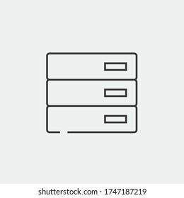 server vector icon network computer