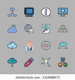 server vector icon set