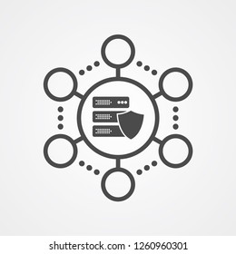 Server vector icon sign symbol
