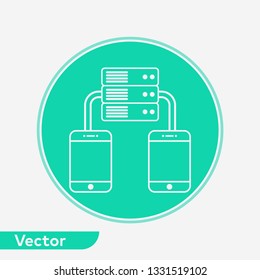 Server vector icon sign symbol