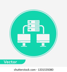 Server vector icon sign symbol