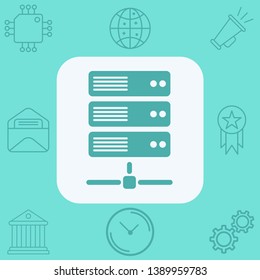 Server vector icon sign symbol