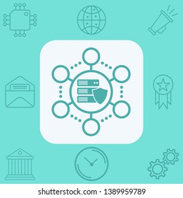 Server vector icon sign symbol