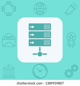 Server vector icon sign symbol