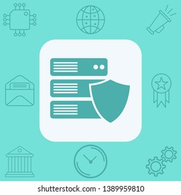 Server vector icon sign symbol