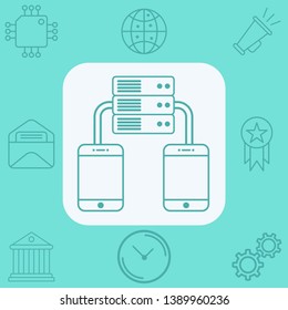 Server vector icon sign symbol