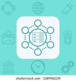 Server vector icon sign symbol