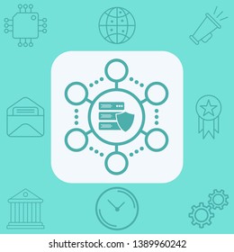 Server vector icon sign symbol