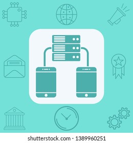 Server vector icon sign symbol