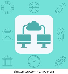 Server vector icon sign symbol