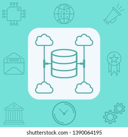 Server vector icon sign symbol