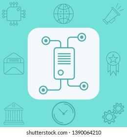Server vector icon sign symbol