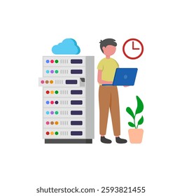 Server vector illustration, Design And Development Vector Illustration