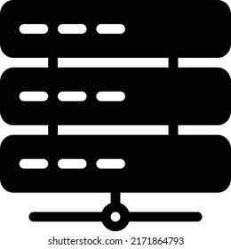 Server Vector illustration on a transparent background.Premium quality symbols.Glyphs vector icon for concept and graphic design.