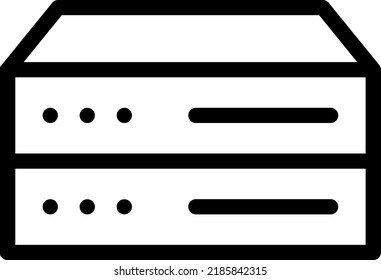 server Vector illustration on a transparent background.Premium quality symmbols.Stroke vector icons for concept and graphic design.