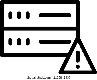 ilustración vectorial de servidor en un fondo transparente.Símbolos de calidad premium.Iconos vectoriales de trazo para el diseño de concepto y gráfico.