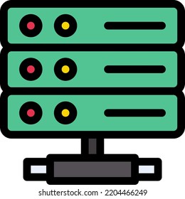 server  Vector illustration on a transparent background.Premium quality symmbols.Stroke vector icons for concept and graphic design.