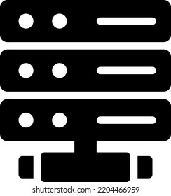 server  Vector illustration on a transparent background. Premium quality symmbols. Glyphs vector icons for concept and graphic design.