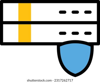 server Vector illustration on a transparent background. Premium quality symmbols. Line Color vector icons for concept and graphic design.