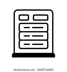 Server Vector for Web Hosting Infrastructure. Cloud platform hardware concept for digital file storage