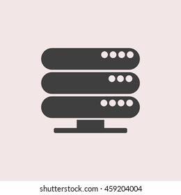Server web icon. Isolated illustration