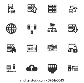 server web icons for user interface design