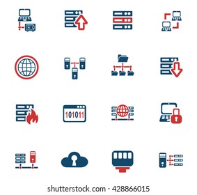 server web icons for user interface design