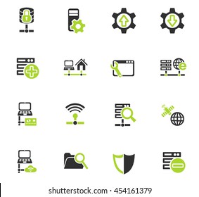 server web icons for user interface design