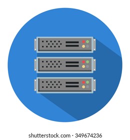 Servers Flat Icon