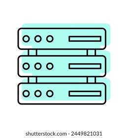 Servers icon, server, technology, network, data, editable vector, pixel perfect, illustrator ai file