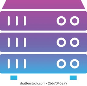 Icono de Vector de servidores. Se puede utilizar para aplicaciones de impresión, móviles y de Web.