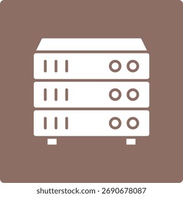 Servers vector icon. Can be used for printing, mobile and web applications.