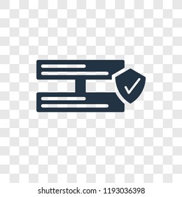 Servers vector icon isolated on transparent background, Servers transparency logo concept