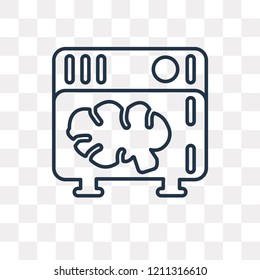 Servers vector outline icon isolated on transparent background, high quality linear Servers transparency concept can be used web and mobile