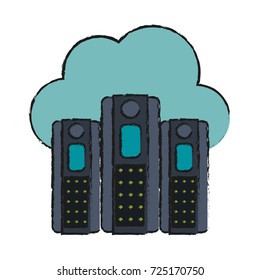 servers web hosting icon image