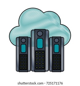 servers web hosting icon image