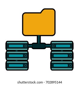 servers web hosting related icons icon image